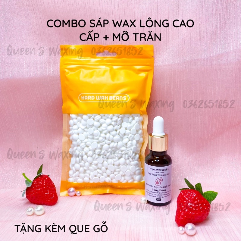 Sáp wax lông cao cấp SIÊU BÁM LÔNG + Mỡ trăn nguyên chất
