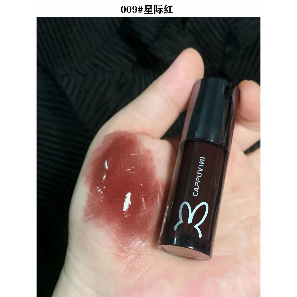 Cappuvini ~ Son Bóng Dạng Tuýp Màu Trà Sữa Dưỡng Ẩm Và Giữ Ẩm Môi