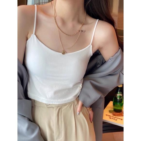 Áo Bra Nữ 2 Dây Mảnh Softie Dáng Lửng Có Đệm Ngực Hot Trend Mới 2326