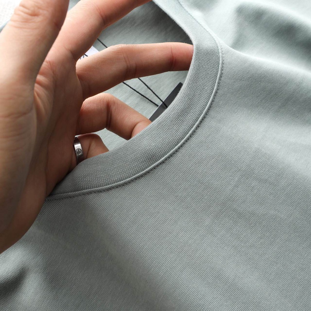 Áo thun trơn Faith nam form rộng hàng VNXK, chất cotton khô 100% dày dặn co giãn 4 chiều