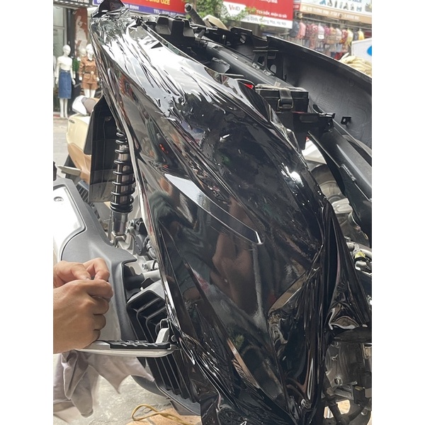 Decal đen bóng chuyên dán xe máy, Dán trang trí máy tính, Điện thoại