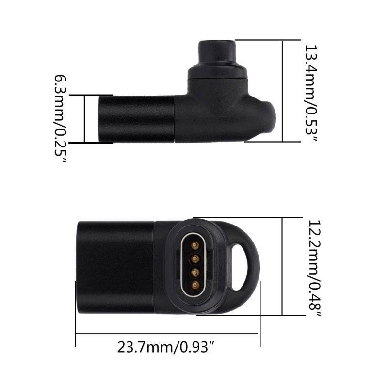 Cáp SạC ChuyểN ĐổI Type C Sang 4p Cho Fenix5 / 5S / 5X / 6 / 6S / 6X Vivoactive 3