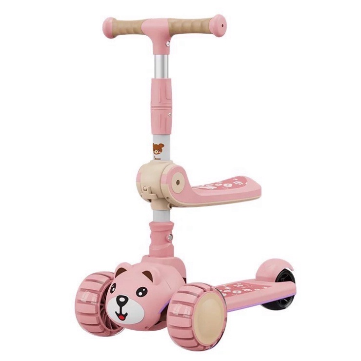 XE TRƯỢT SCOOTER CHO BÉ CÓ ĐÈN VÀ NHẠC DỄ THƯƠNG }