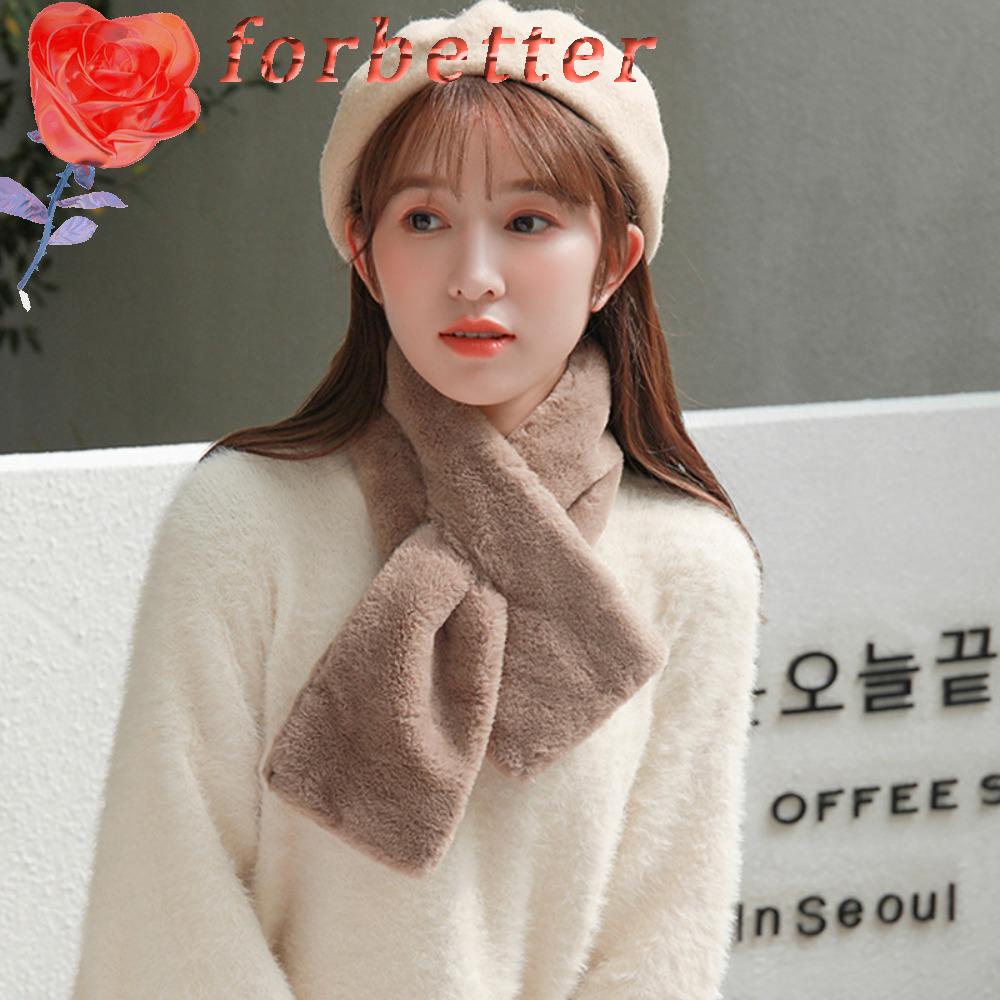 Khăn Choàng Cổ Bằng Lông Thỏ Nhân Tạo Dày Dặn Ấm Áp Dành Cho Nữ
