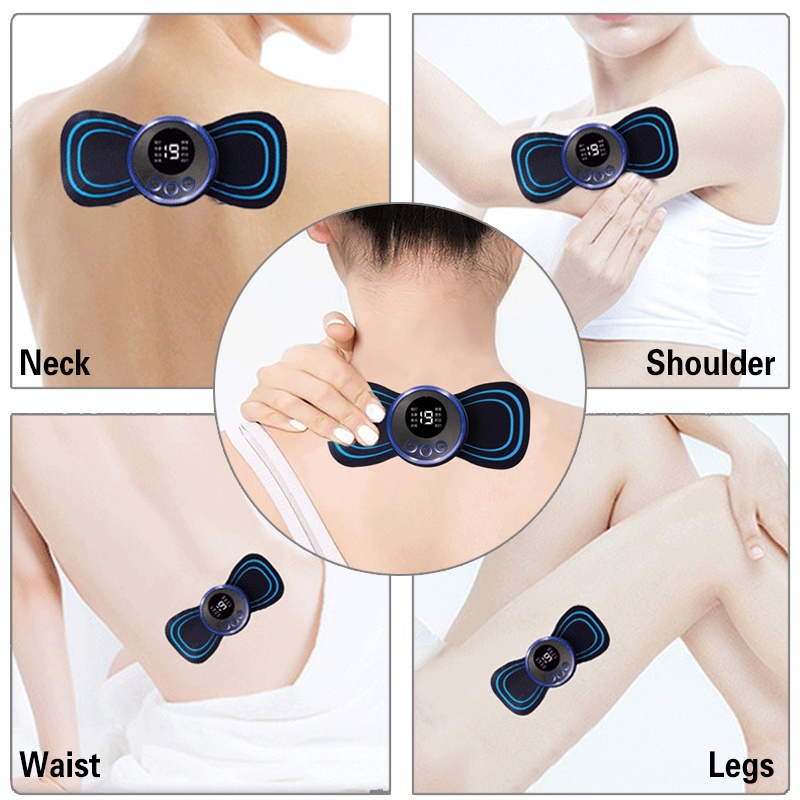 Máy Mát Xa Thư Giãn Cơ Lưng Vai Và Cổ Mini Bằng Điện