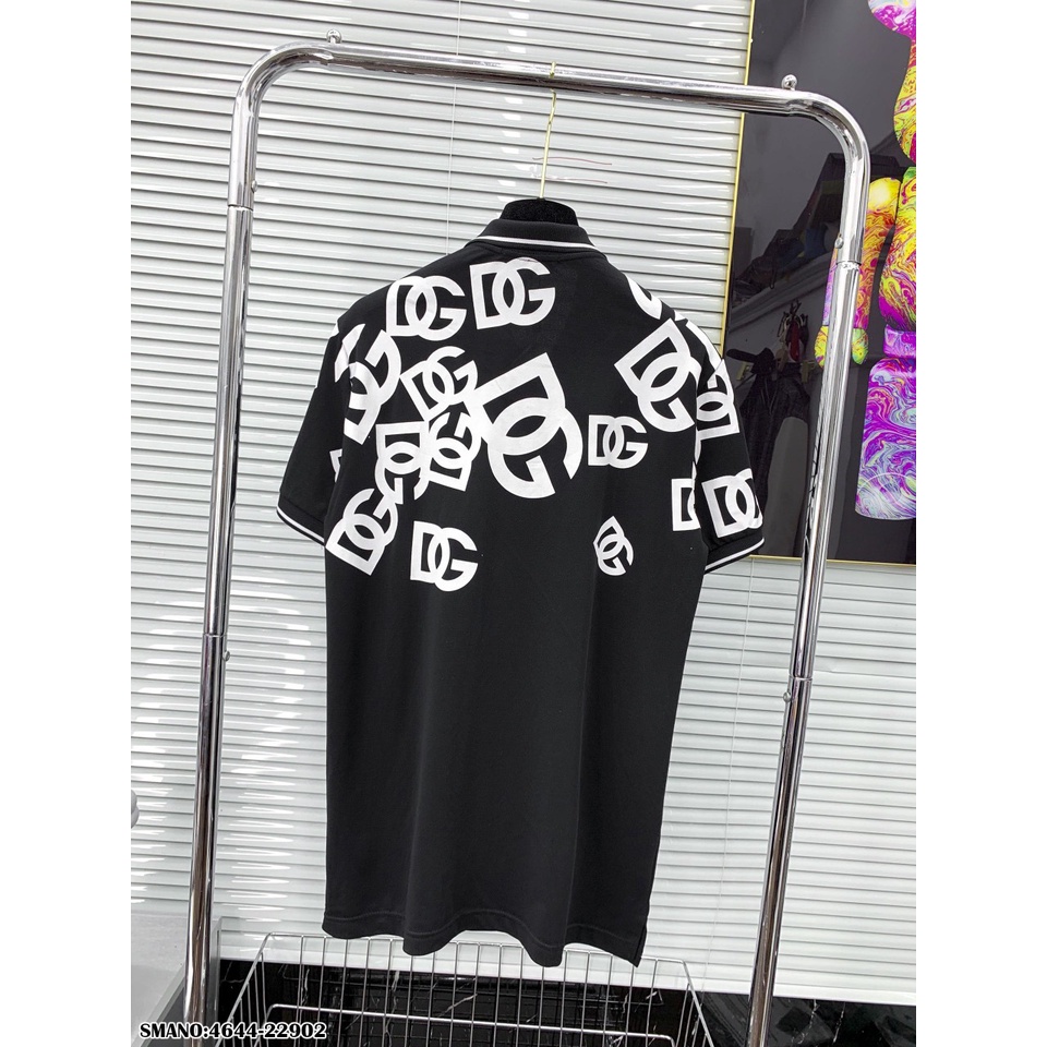 Áo Polo Nam In Chữ DG Viền Trắng Cực Hot - Áo Phông Cổ Bẻ Nam DG Chất Cotton Mát Mịn