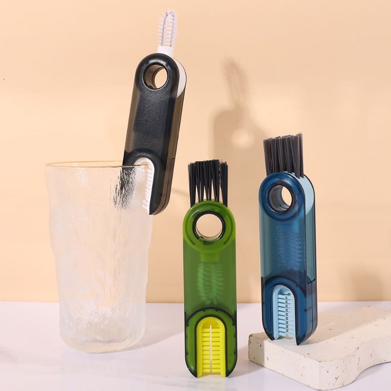 360° Bàn Chải Vệ Sinh Bình Sữa / Núm Vú Giả Bằng Silicone Có Thể Xoay Được