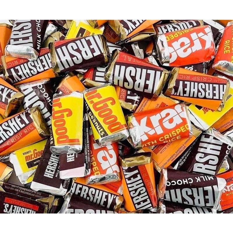 Kẹo Socola Hershey’s Miniatures 1.58kg size to 180 viên của Mỹ