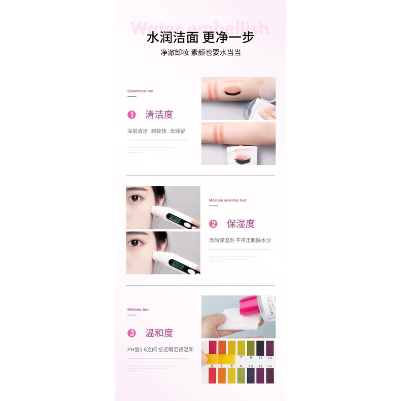 Nước tẩy trang làm sạch da Maycreate Nước rửa trang điểm make up sáng da Morasa MC05