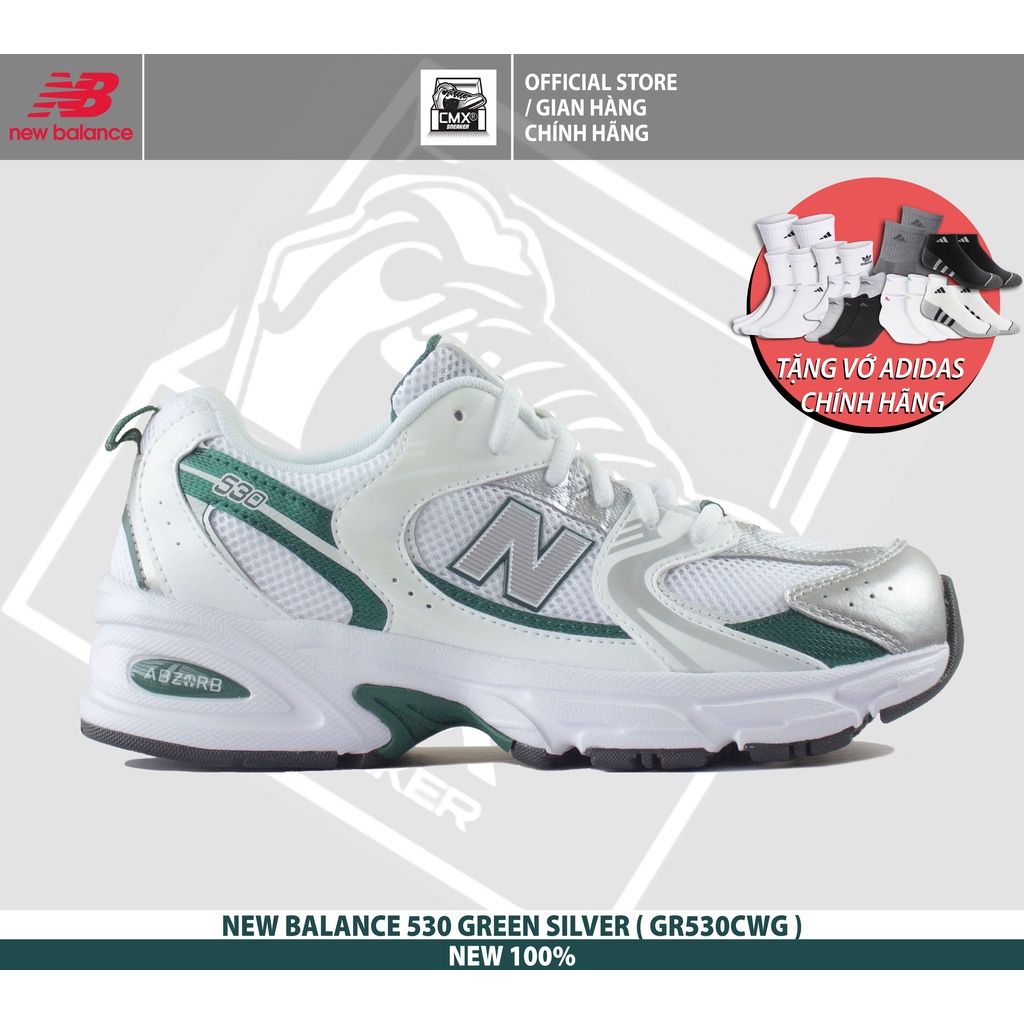 Giày New Balance 530 SILVER GREEN WHITE ( GR530CWG ) - AUTHENTIC 100%