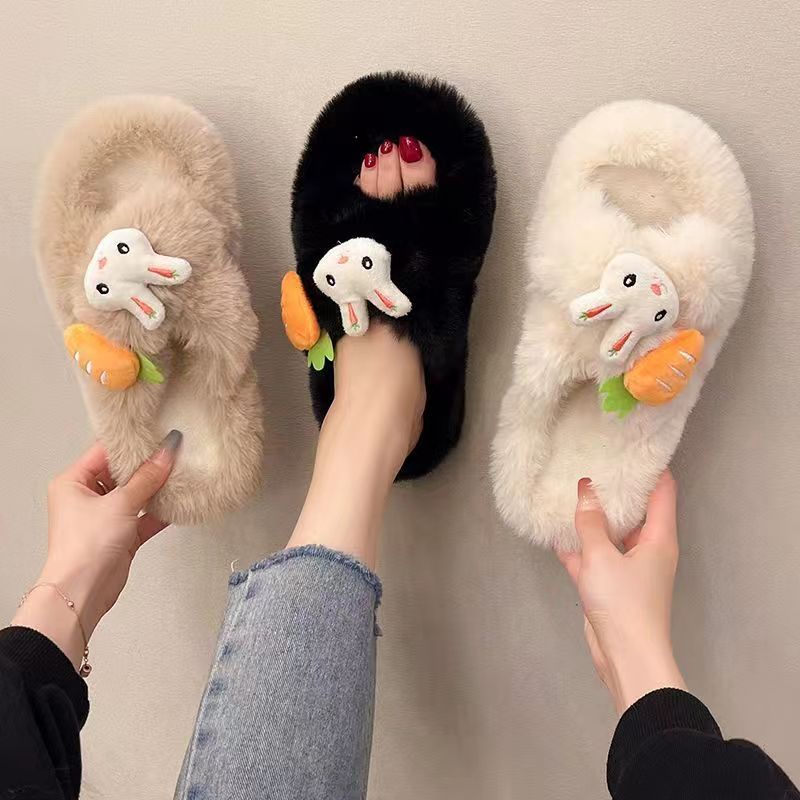 Dép Lông đi Trong Nhà Mùa đông Dép Bông cute MTX02