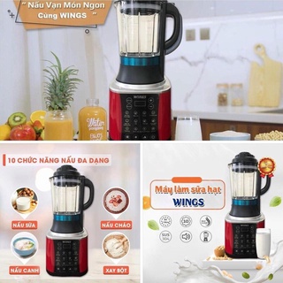 Máy Xay Sữa Hạt - Máy Nấu Sữa Hạt Cao Cấp WINGS 10 Chế độ Dung Tích 1.7L Công Suất 1800W
