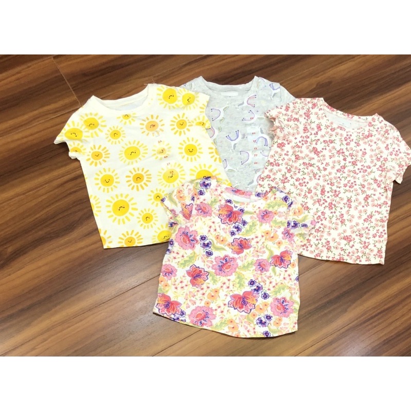 Áo thun bé gái xuất dư OLDNAVY áo cộc tay cotton mềm