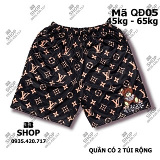 Quần Short hoạt hình Unisex Quần đùi nam nữ mặc nhà Freesize 38-65kg