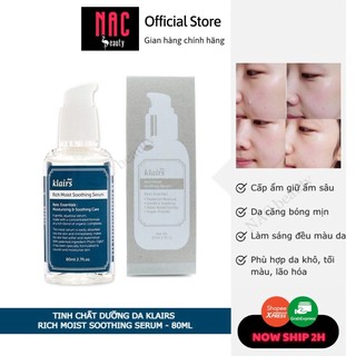 Tinh chất dưỡng da Klairs Rich Moist Soothing SERUM 80ml