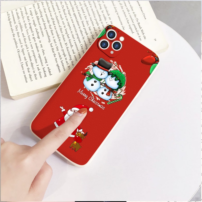 Ốp iphone cạnh vuông bảo vệ cam giáng sinh ấm áp 6/6splus/7/7plus/8/8plus/x/xr/xs/11/12/13/14/pro/max/plus/promax