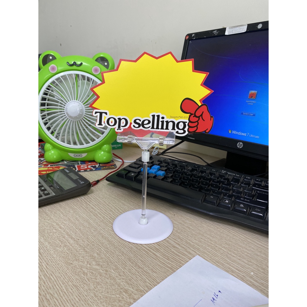 Gói giấy ghi tên, mức giảm giá sản phẩm 10 tờ màu sắc bắt mắt dùng với kẹp mica 2 đầu