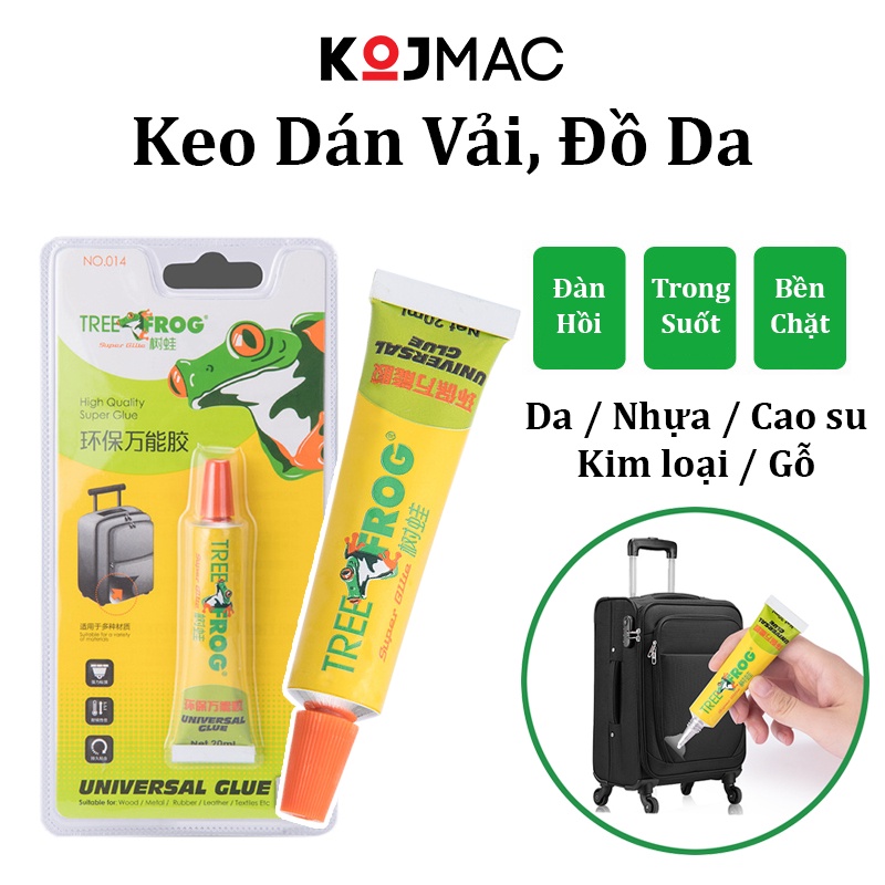 Keo Dán Vải Đồ Da Siêu Dính Chuyên Dụng Frog ( Keo Dán Mắt Thú Cao Su Túi Xách Đa Năng Trong Suốt Đàn Hồi Bền Chặt ...)