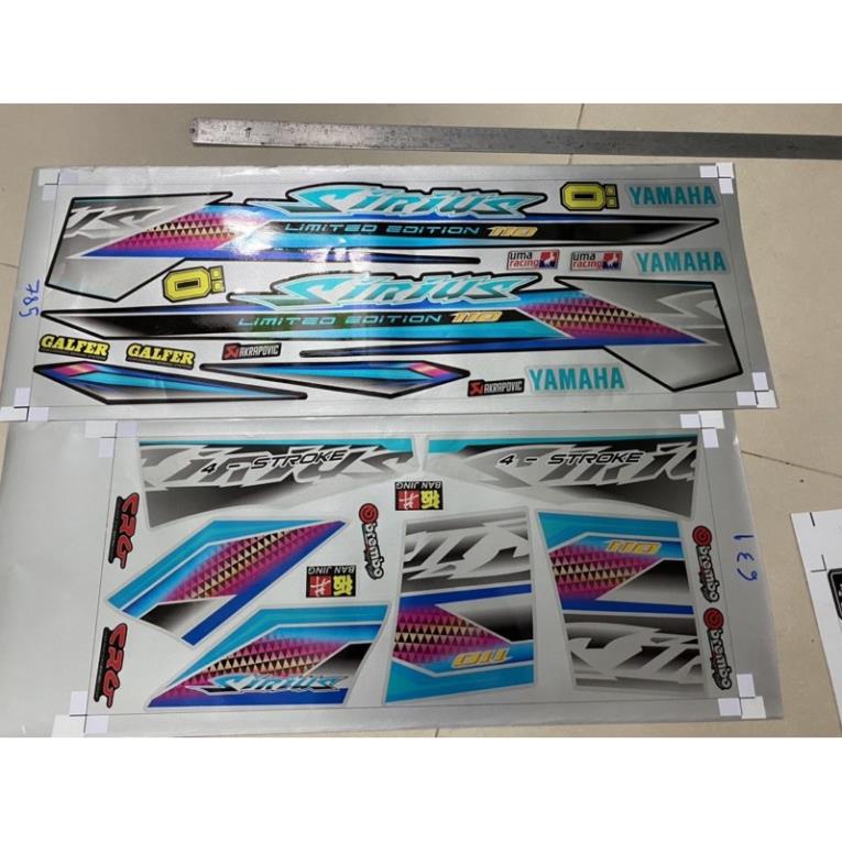 FREE SHIP + SALE SỐC +DECAL PVC 5 LỚP CHẤT LƯỢNG CAO Tem rời Sirius chất liệu Candy cao cấp