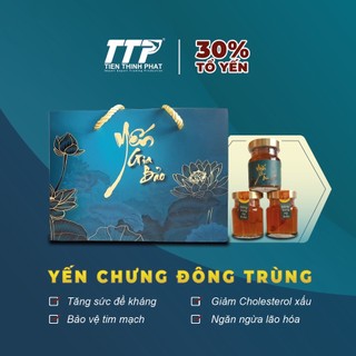 Nước yến sào chưng 2% đông trùng và 30% yến tươi cao - Yến Gia Bảo