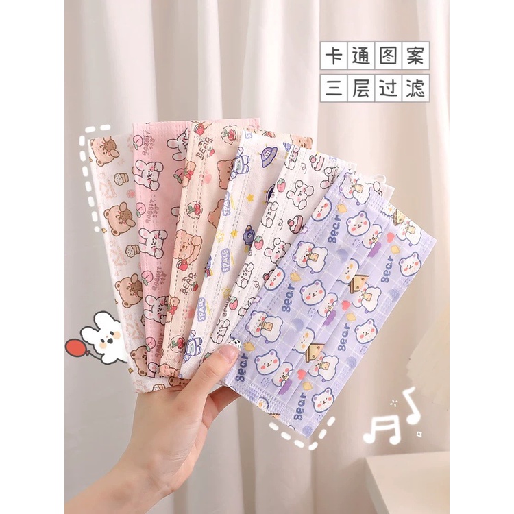 [ Set 50 Chiếc ] Khẩu trang YTế Taki người lớn họa tiết 4 lớp dày dặn