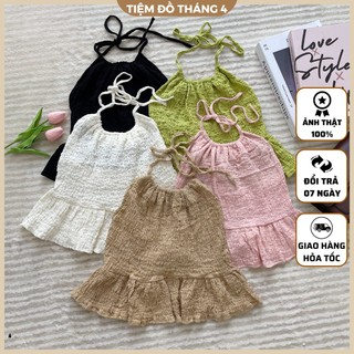 Áo Croptop Nữ Chất Thun Xốp TIỆM ĐỒ THÁNG 4 LONI CROPTOP