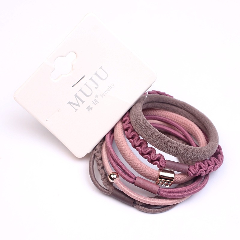 Set 5 dây chun buộc tóc MUJU mix mẫu cho bạn gái Lovelyhouse S5CHUNMIX125