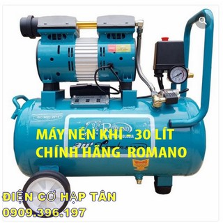 Máy nén khí không ồn , không dầu romano 30 lít , -800w