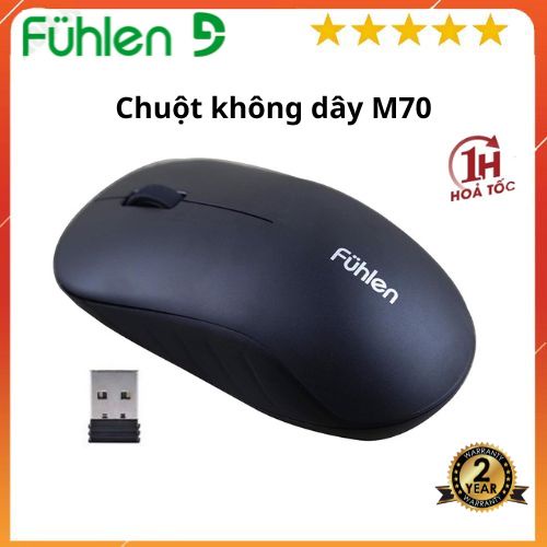 Chuột không dây Fuhlen M70 - Hàng chính hãng NINZA, bảo hành 2 năm
