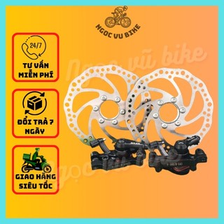 Bộ phanh đĩa xe đạp Bolids có củ phanh đi kèm đường kính 160mm 6 lỗ ốc bogg