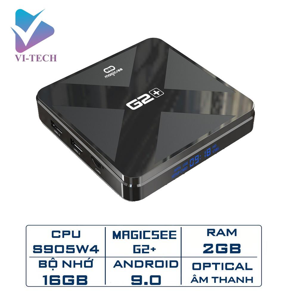 Android Tivi Box Magicsee G2+ Android 9.0 Ram 2GB, Rom 16GB, Amlogic S905W4