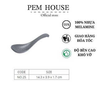 Muổng cơm nhựa melamine cao cấp -mno025nx