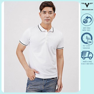 Áo thun polo unisex nam nữ có cổ chất vải thun co giãn thoáng mát