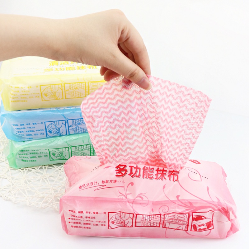 80 Tờ Khăn Giấy Vải Lau Nhà Bếp, Thấm Dầu Mỡ Có Thể Tái Sử Dụng #C608