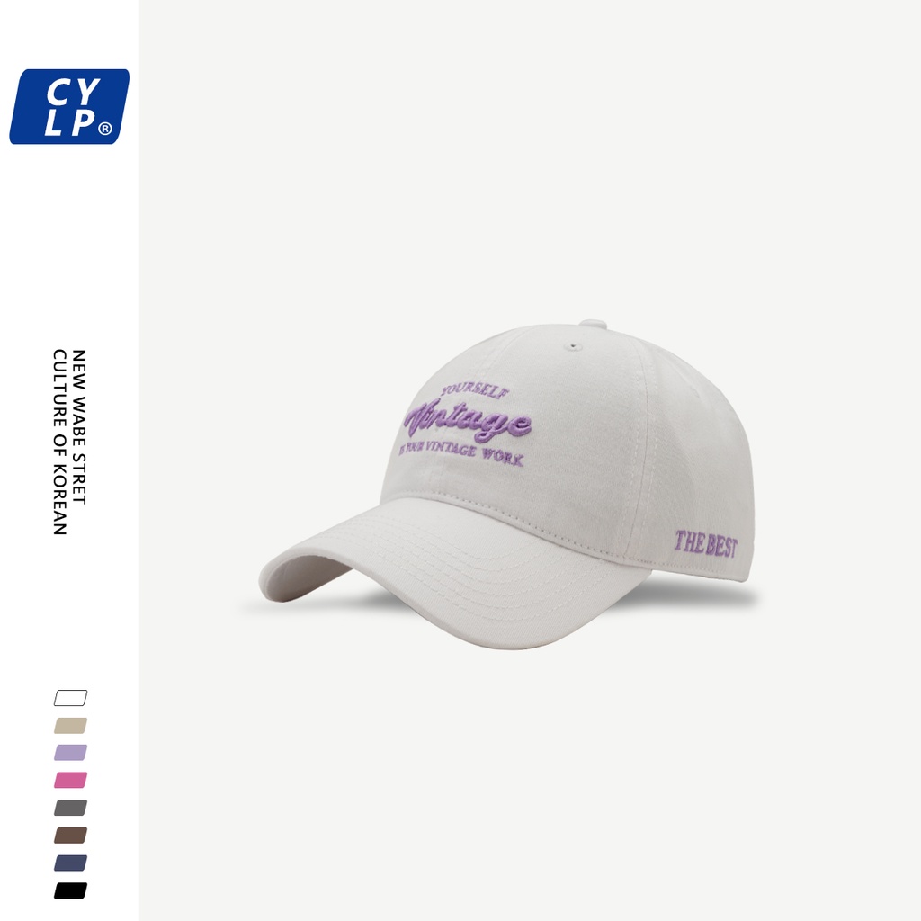 Mũ Lưỡi Trai Mềm Thêu Chữ Phong Cách Đường Phố Hàn Quốc Chất Lượng Cao