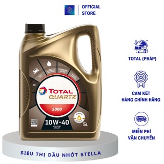 Dầu nhớt ô tô chính hãng - total quartz 5000 sn