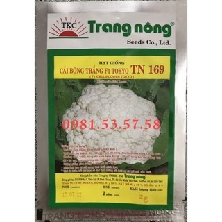 Hạt giống súp lơ trắng (bông cải trắng) Trang Nông hơn 500 hạt