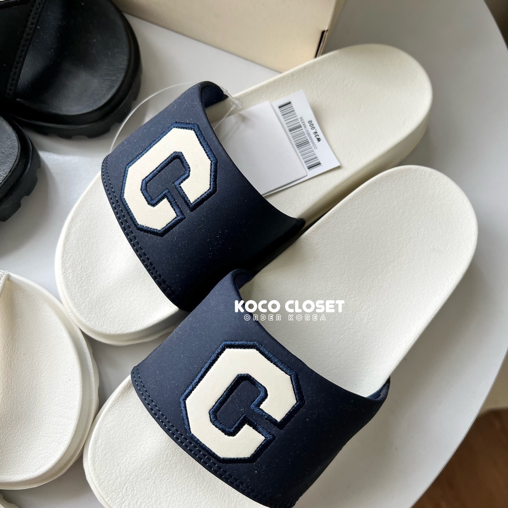 Dép Covernat C Logo Slide Màu Xanh navy Chính Hãng Hàn Quốc