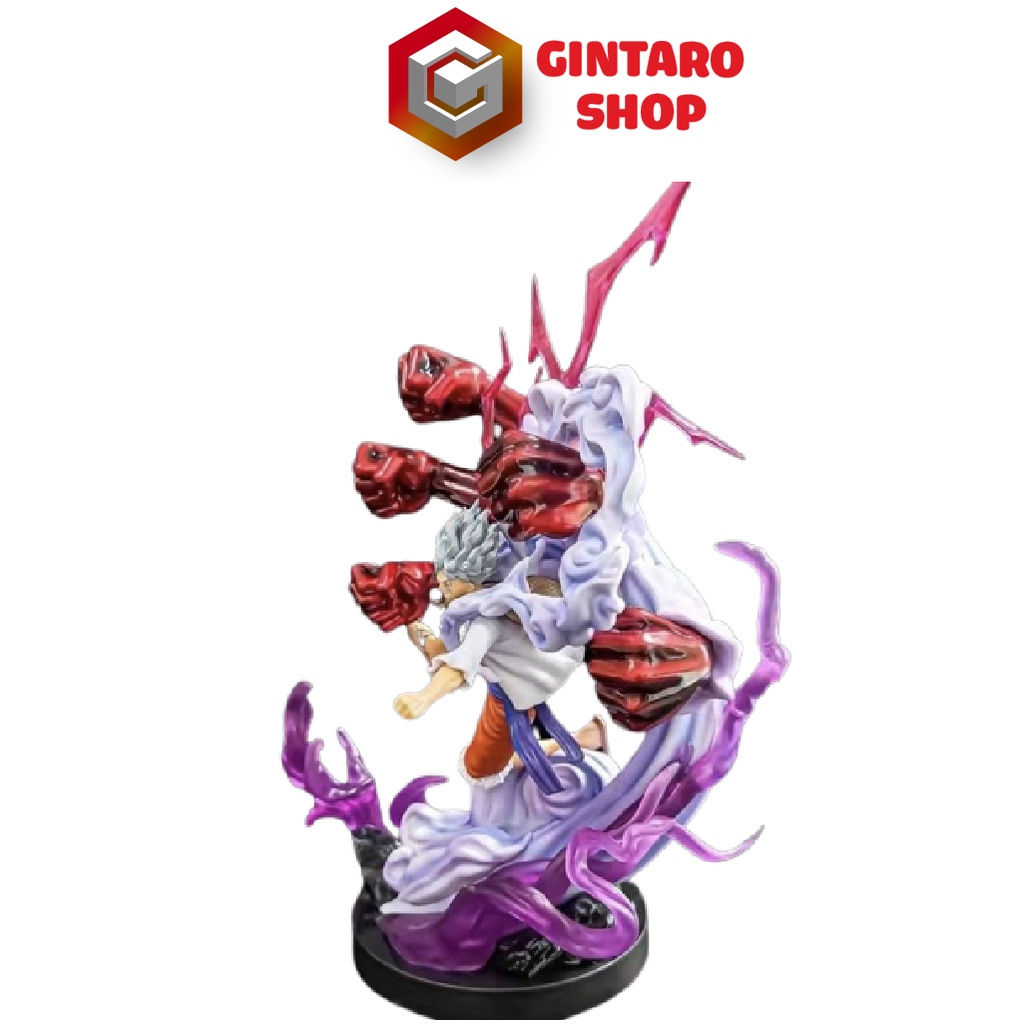 Mô hình Luffy gear 5 7 nấm đấm nika thần mặt trời phiên bản cao cấp, Mô hình One Piece Luffy gear 5 Full Box