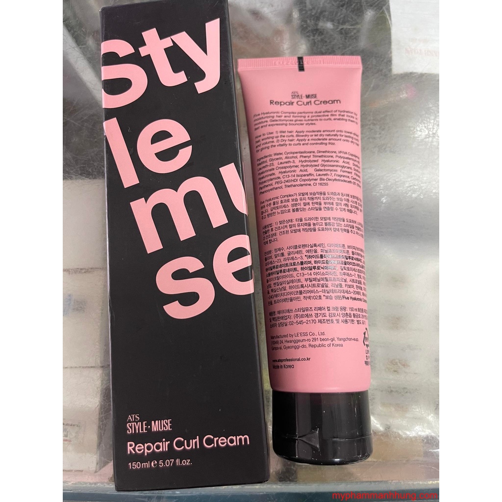 Kem định hình sóng xoăn ATS Stylemuse Repair Curl Cream 150ml