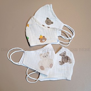 Khẩu trang trẻ em vải muslin hàn quốc cao cấp - Dilli Bebe