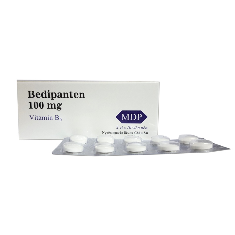 Viên uống Bedipanthen - bổ sung vitamin B5, Giảm tiết chất nhờn gây mụn trứng cá,giúp tóc chắc khoẻ,hạn chế rụng tóc
