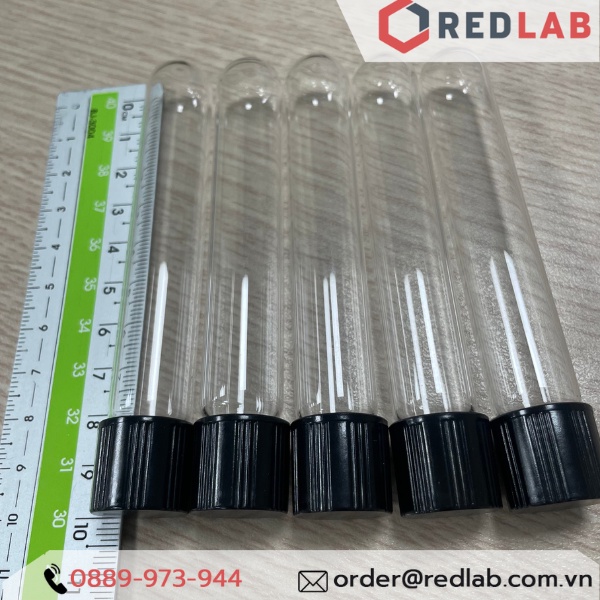Ống nghiệm thuỷ tinh có nắp 10ml, 16 x 100 mm Boro 3.3 ONELAB