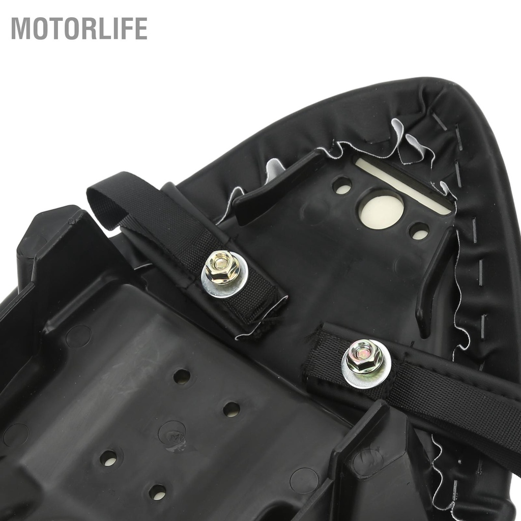 Motorlife Yên đệm sau xe máy Ghế hành khách bằng da tổng hợp cho Ninja 400 EX400 2017‑2020