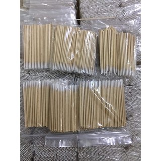 Gói tăm bông tre đầu nhọn phun xăm