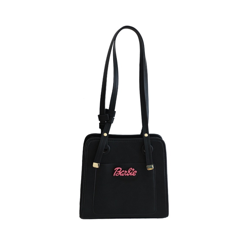 Túi Xách Đeo Vai Màu Đen Kích Cỡ Lớn Phong Cách Thời Trang Hàn Quốc