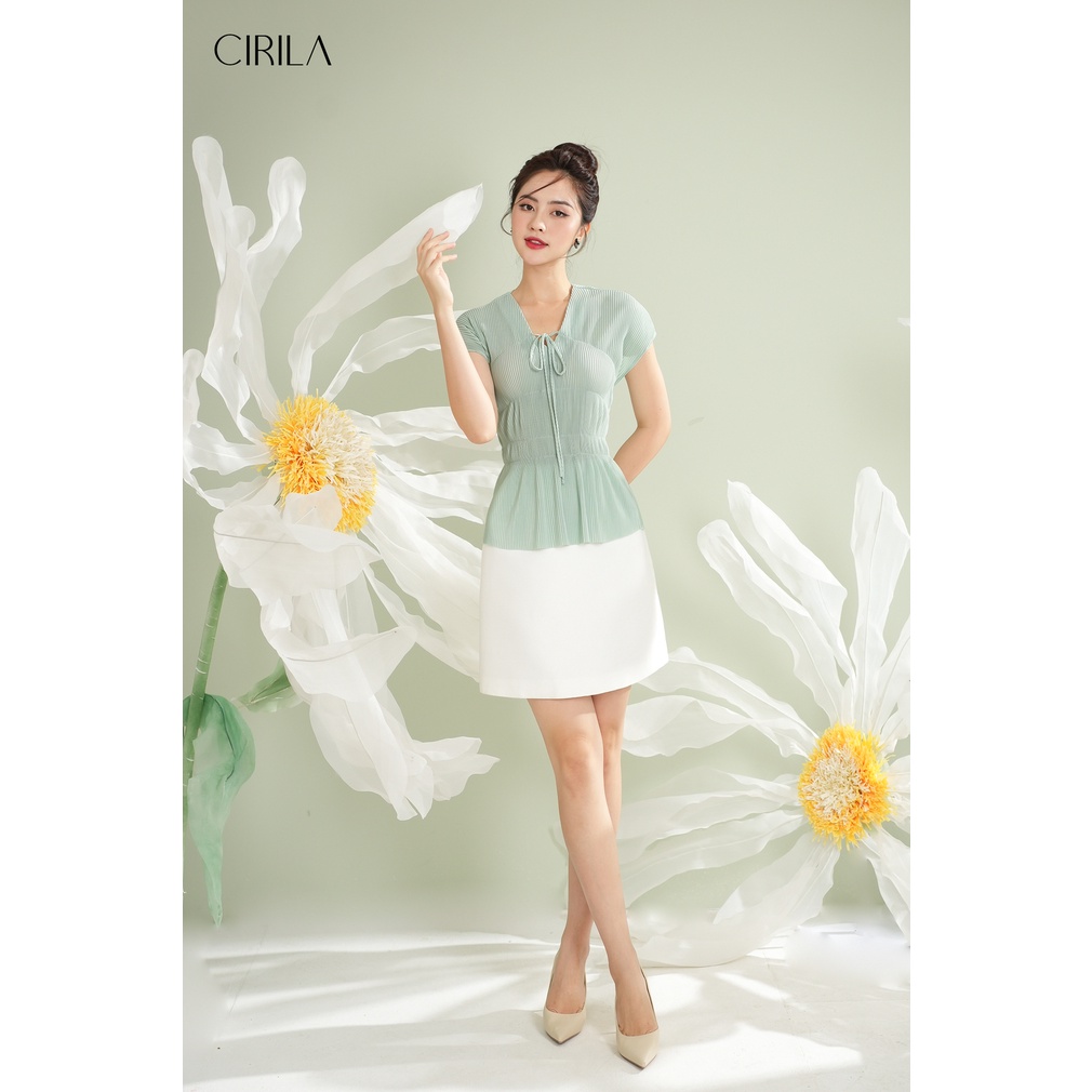 Áo xanh mint dập tăm Veci Shirt [CIRILA BY RIMMY]