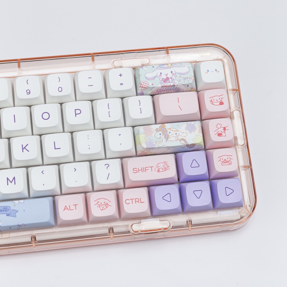 144 Phím Cinnamoroll Keycaps XDA Profile anime dễ thương PBT Dye Sub Bàn phím cơ học Keycap
