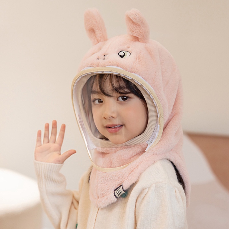 Mũ Che Mặt Giữ Ấm Chống Gió Mùa Đông Cho Trẻ Em Ốp