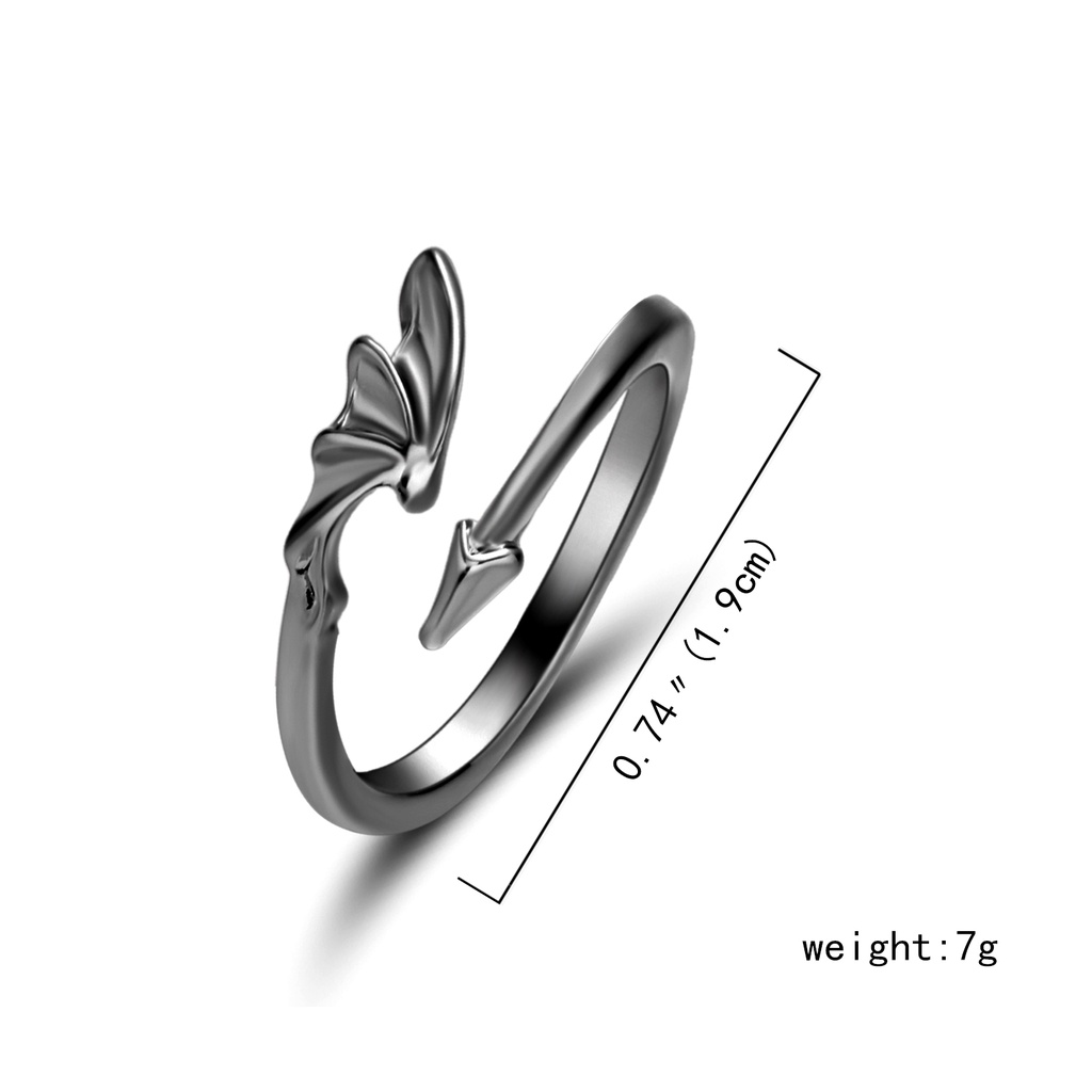 Set 1/ 2 nhẫn RINHOO FRIENDSHIP phong cách thiên thần ác quỷ độc đáo